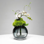 Simulated Green Plant Glass Flower Arrangement