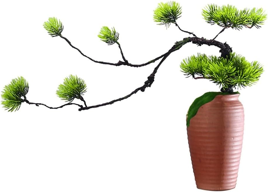 Fake Green Zen Bonsai Desktop Plant