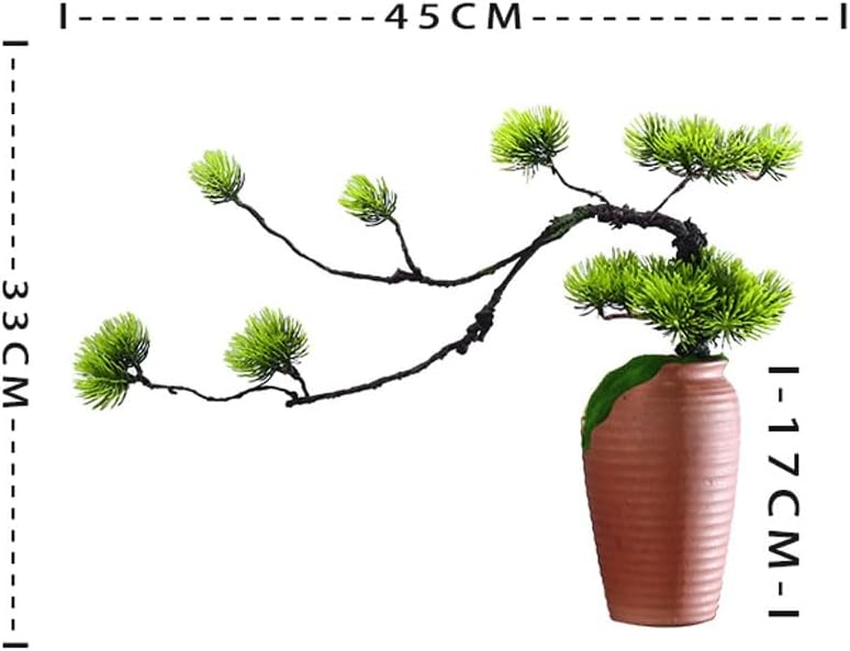 Fake Green Zen Bonsai Desktop Plant