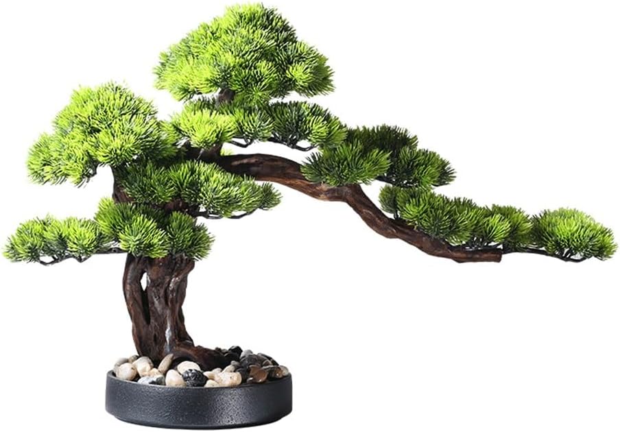 Artificial Bonsai Green Plant Desktop Decor