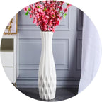 28" White Tall Ceramic Floor Vase