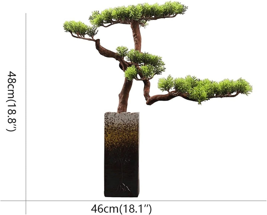 19" Artificial Tree Bonsai Potted Plant