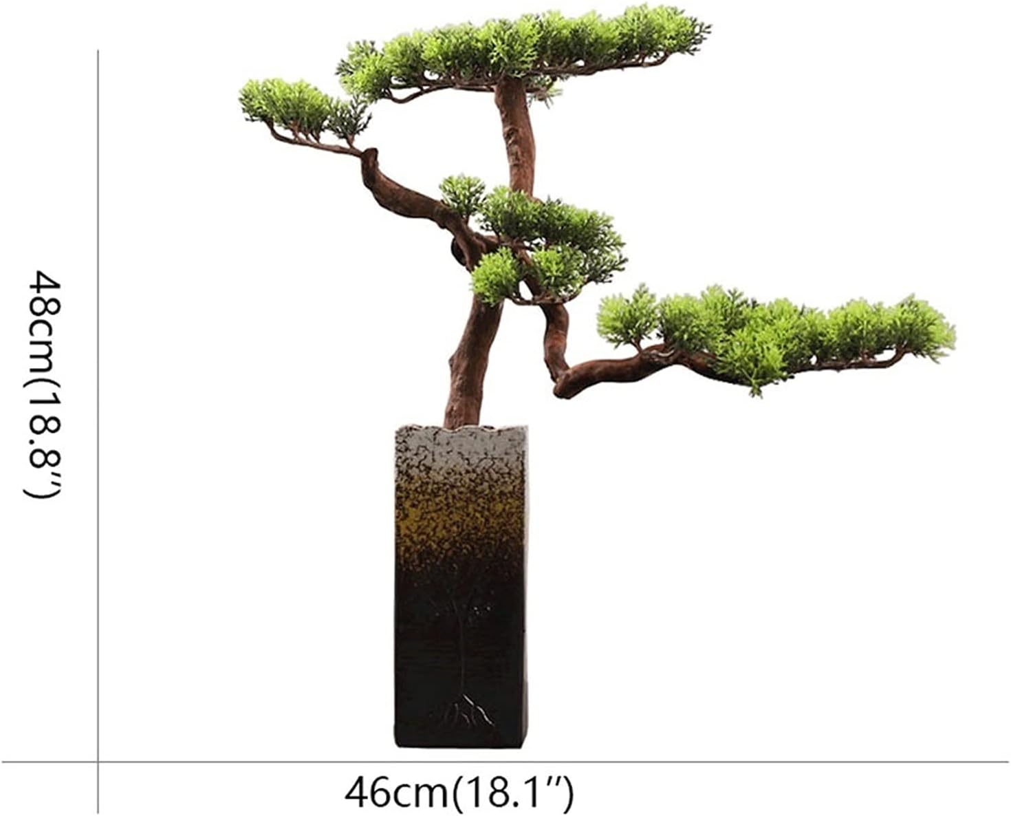 19" Artificial Tree Bonsai Potted Plant