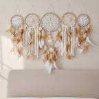 5-Pack Handmade Feather Dream Catcher Wall Hanging