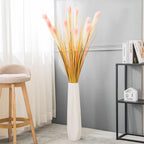 White 17.7" Large Ceramic Floor Vase