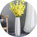 White 17.7" Large Ceramic Floor Vase