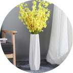 White 17.7" Large Ceramic Floor Vase