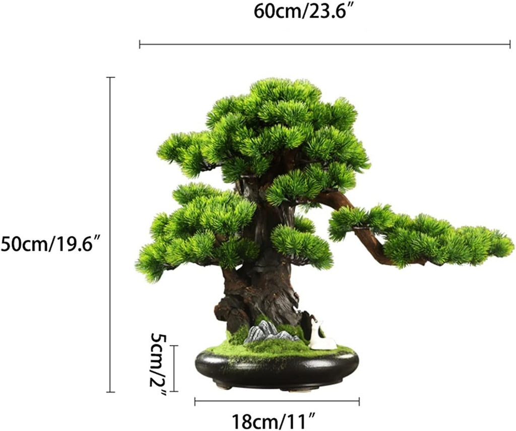 Artificial Bonsai Tree Plastic Potted Plant