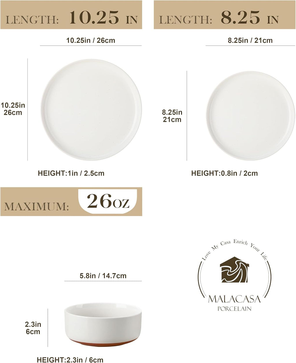 White 12-Piece Stoneware Dinnerware Set for 4