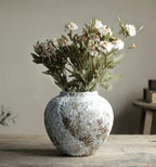 Rustic Circular Vintage Farmhouse Floor Vase