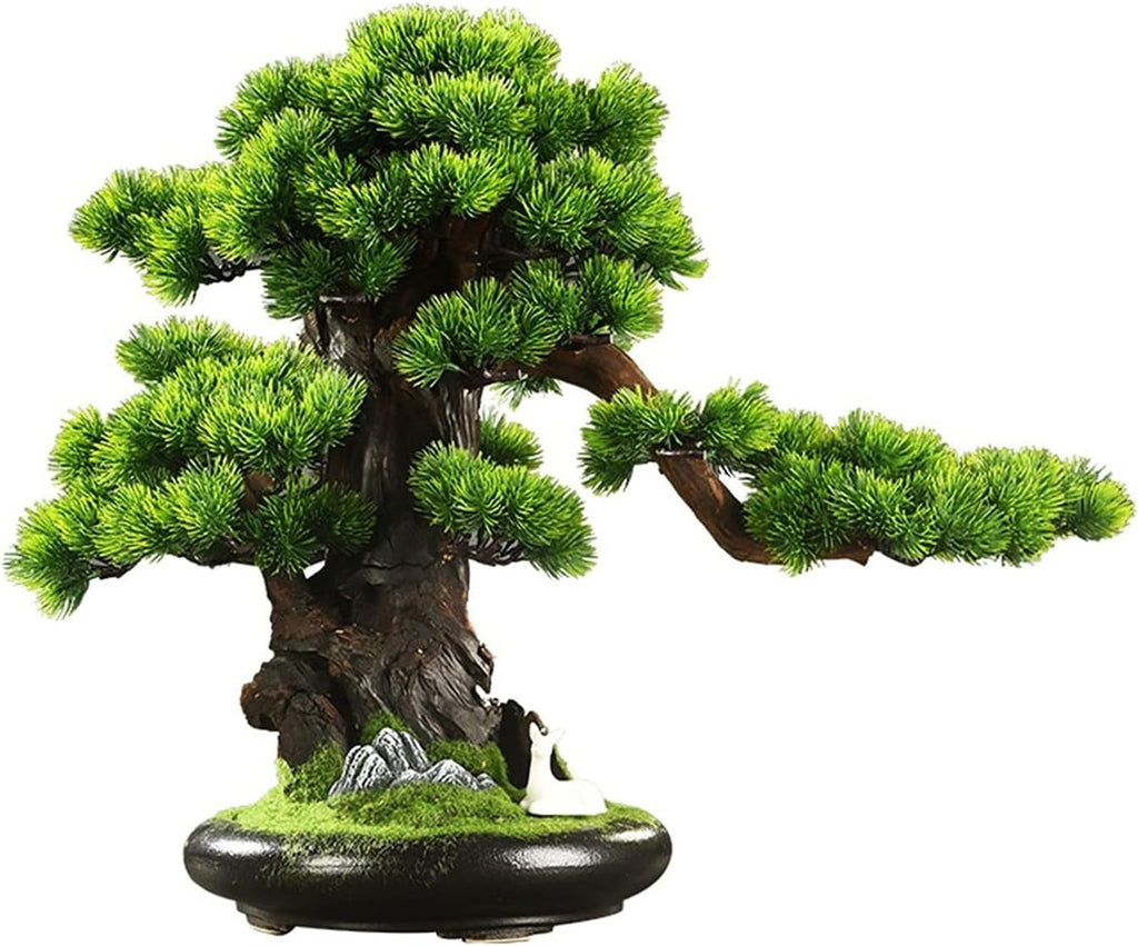 Artificial Bonsai Tree Plastic Potted Plant