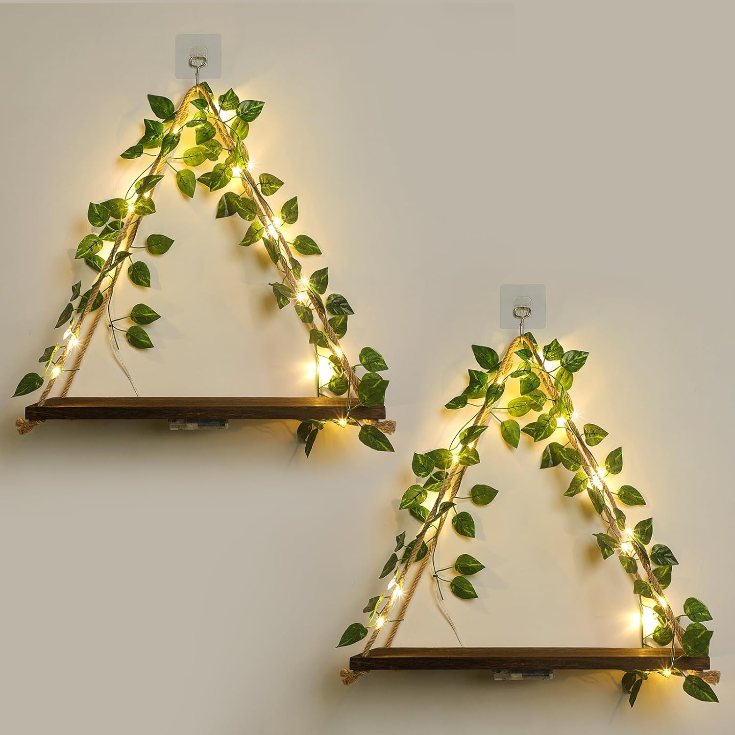 Boho Floating Wall Hanging Shelves