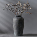 Bronze 11-Inch Rustic Ceramic Vase Minimalist