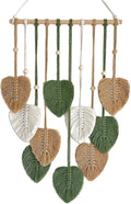Green Leaf Macrame Wall Hanging 15.7x36
