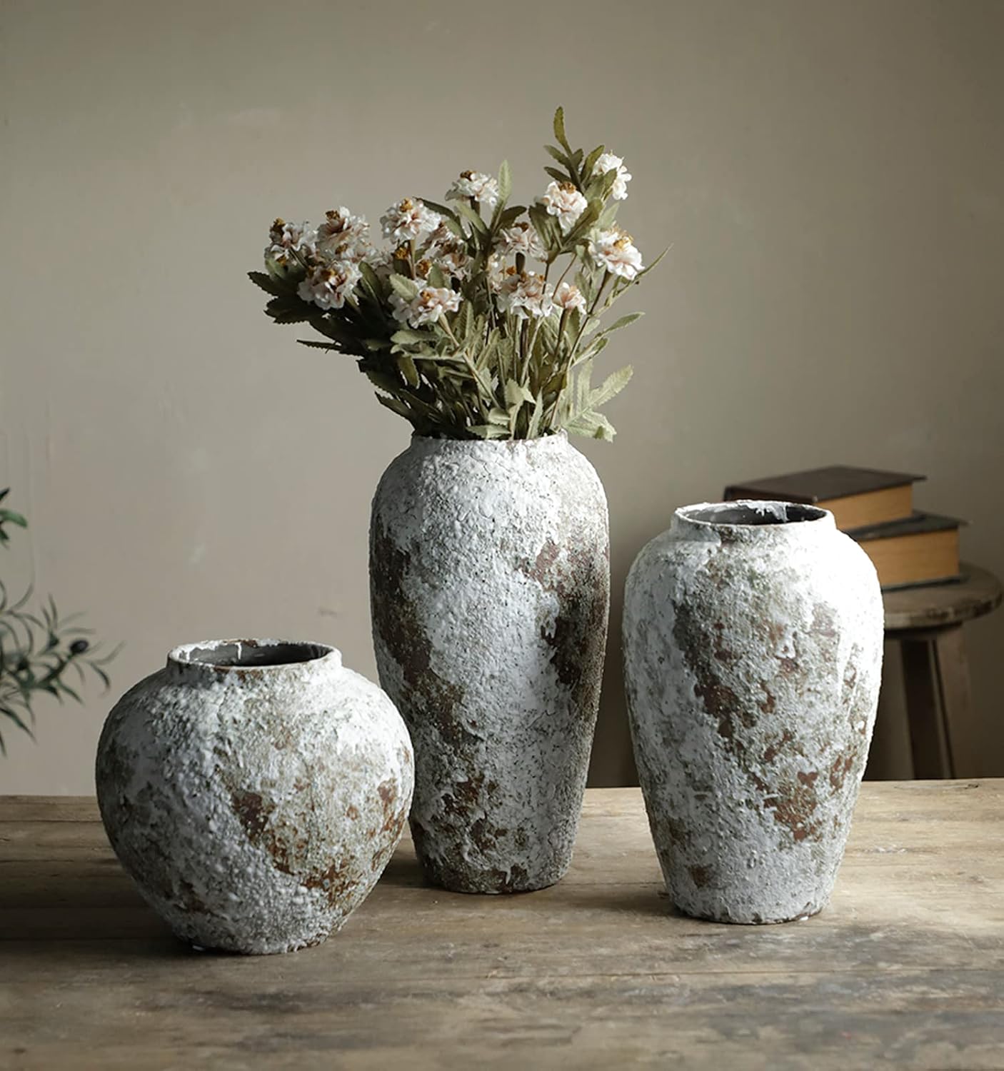 Rustic Large Vintage Farmhouse Floor Vase