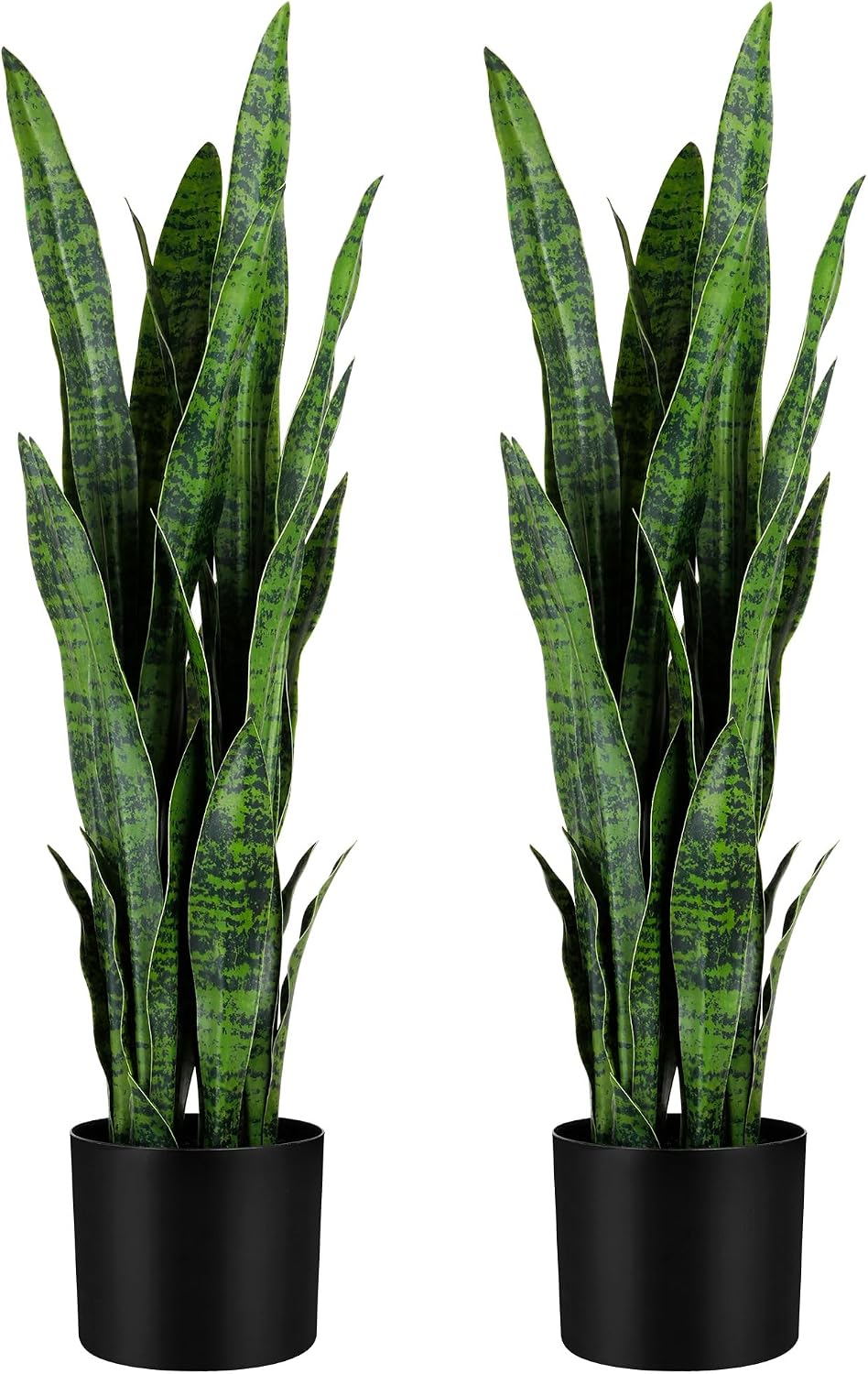 2-Pack 35" Artificial Snake Plant with Pot