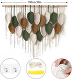 Large Boho Woven Macrame Wall Hanging Art