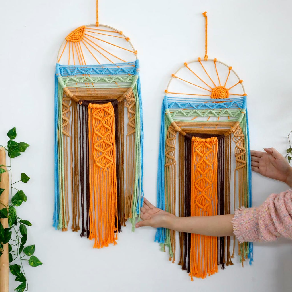 Boho Sun Macrame Wall Hanging Dream Catcher