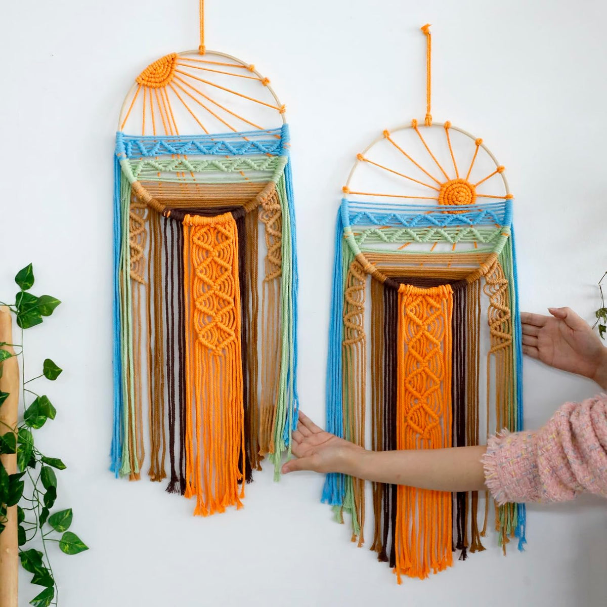 Boho Sun Macrame Wall Hanging Dream Catcher