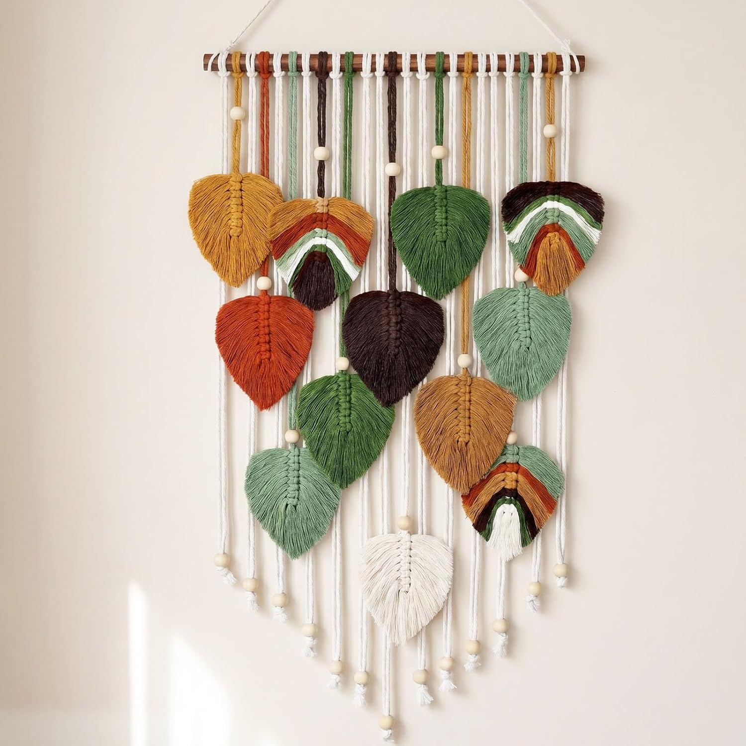 Boho Woven Macrame Wall Hanging Art