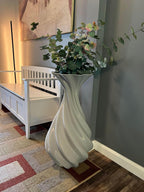 Space Gray 28" Modern Minimalist Floor Vase