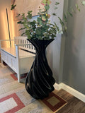 Black 28" Modern Minimalist Floor Vase