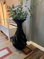 Black 28" Modern Minimalist Floor Vase