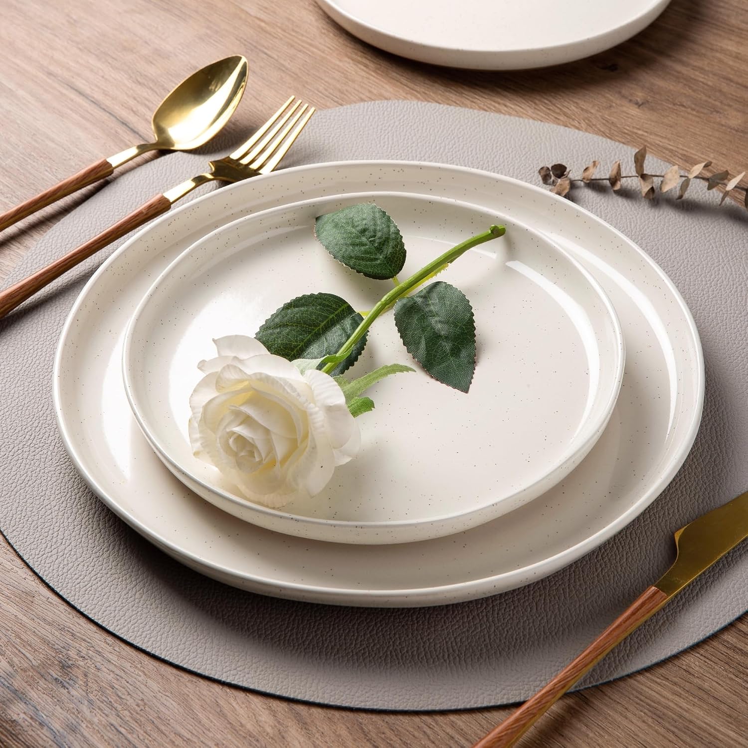 Rustic Terracotta Handpainted Stoneware Dinnerware