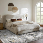 5x7 Washable Boho Medallion Ultra-Thin Area Rug