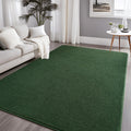 Dark Green 4x6 Thickened Memory-Foam Area Rug