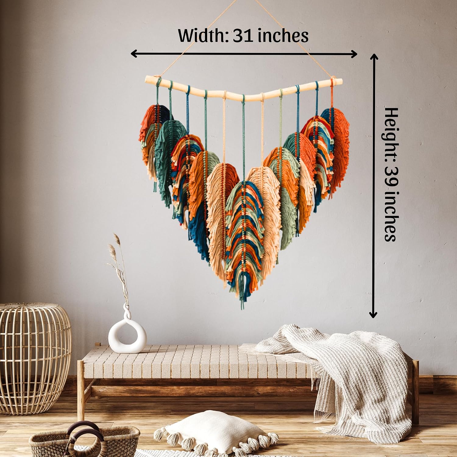 Large Boho Macrame Wall Hanging
