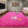 Hot Pink 8x10 Super Soft Fluffy Shaggy Area Rug